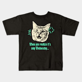 angry cat meme Kids T-Shirt